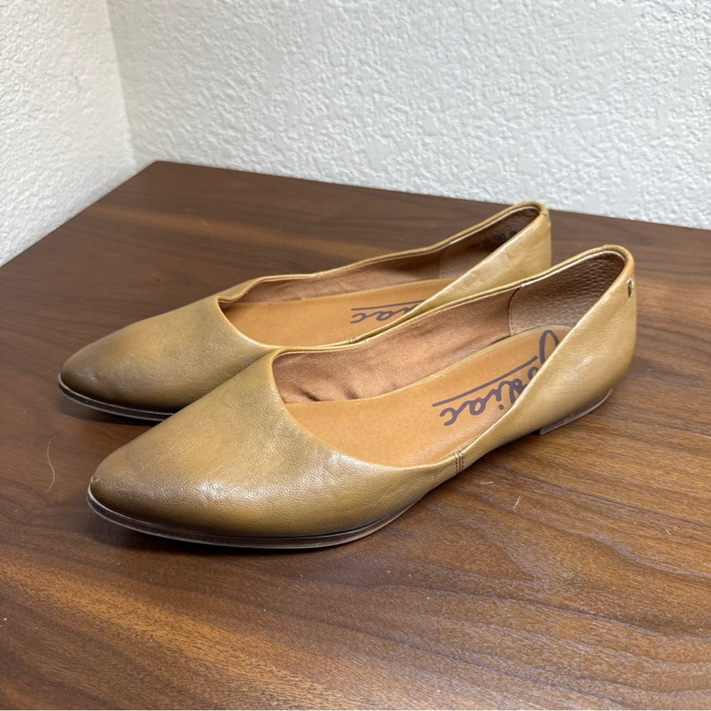 Zodiac Woman’s Leather Pointy Toe Ballet Flats Shoes Brown Ombré Sz 8.5M